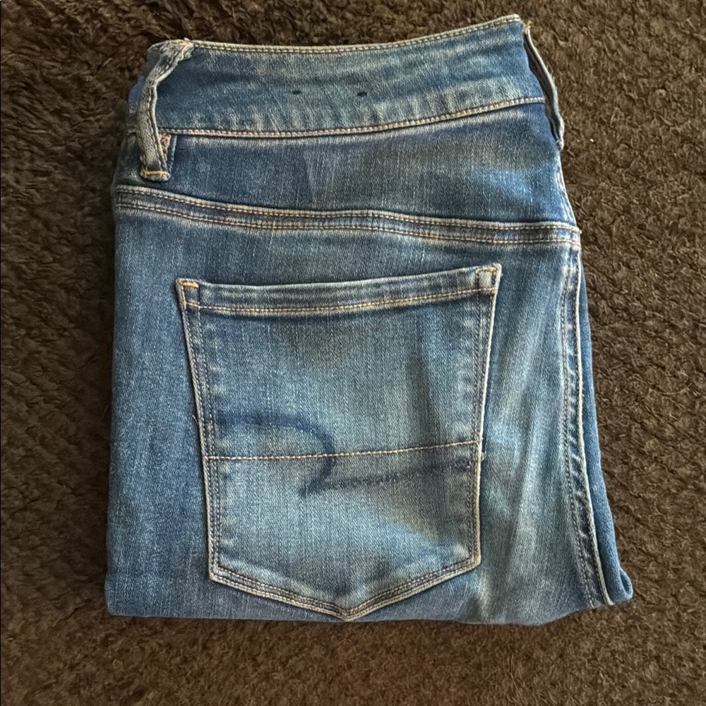 American Eagle Outfitters Blue Vintage-Inspired Jeans